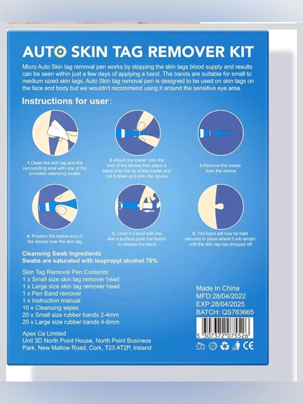 Skin Tag Remover Device FDA-Cleared Safe and Effective Skin Tag Removal Kits